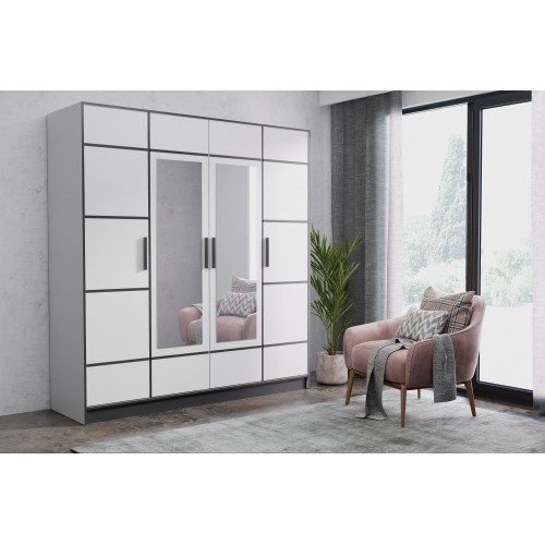 Skapis ROJ 206 II, balts